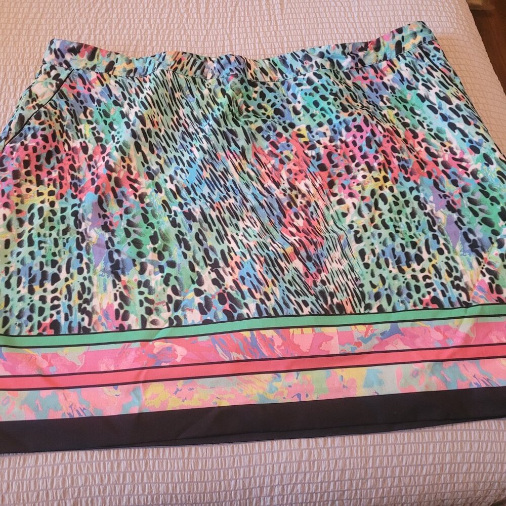 EP Pro Animal Print Golf Skort- Multi Color- NWOT- Size 1X